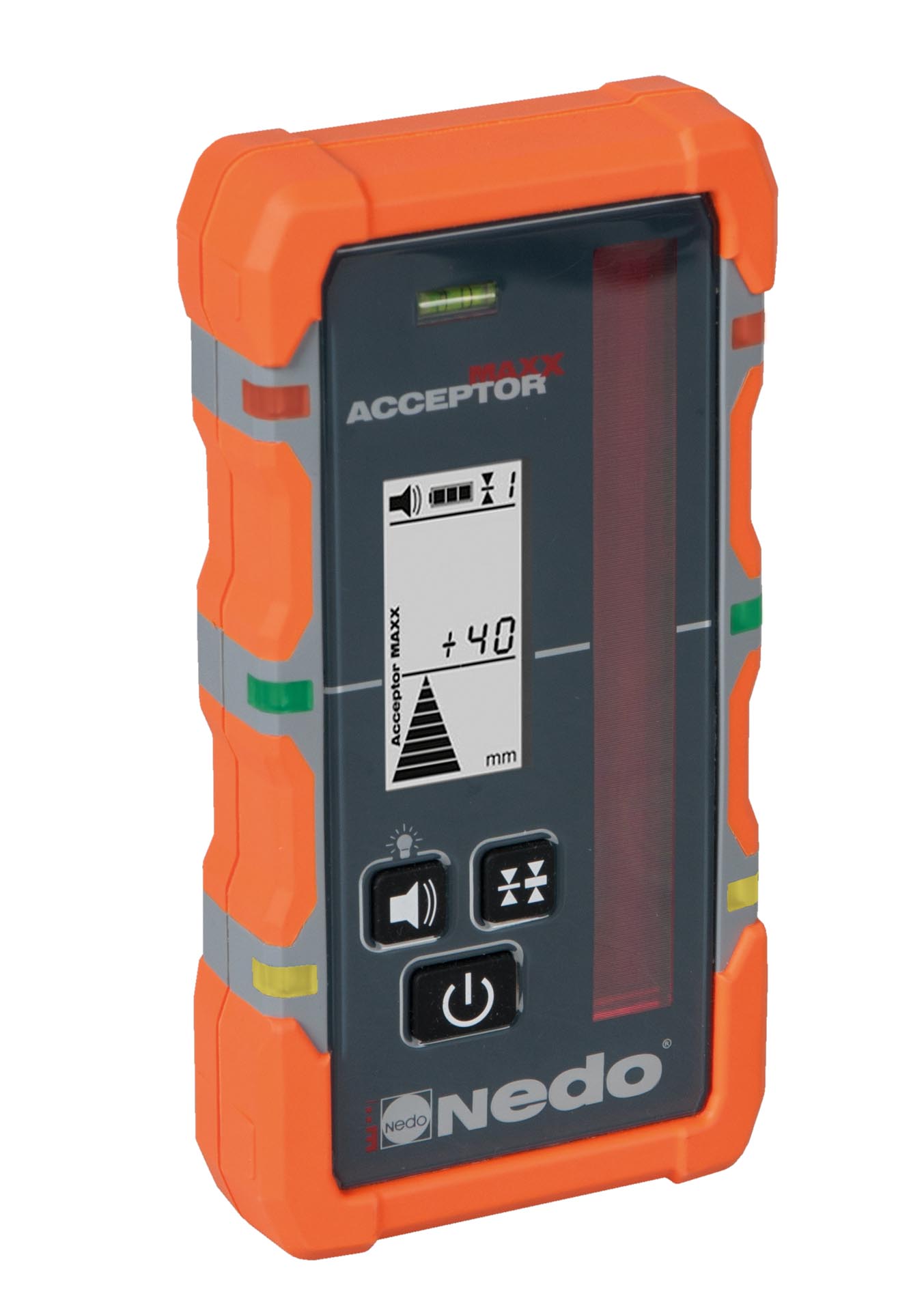 Nedo Laserempfänger ACCEPTOR MAXX mit Heavy-Duty Halteklammer