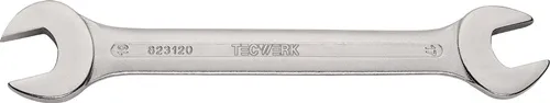 TECWERK Doppelmaulschlüssel 14x15mm L.186mm verchr.