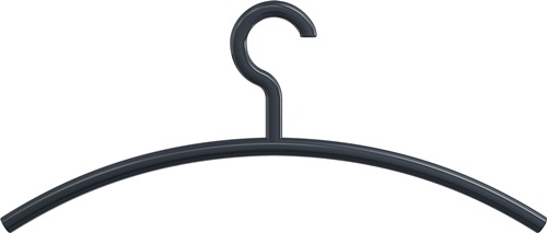 Kleiderb.570.3B 92 Ku.92 grau ma B.450mm H.190mm HEWI