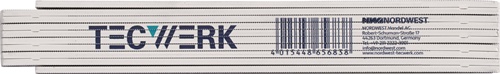 TECWERK Gliedermaßstab L.2m mm/cm EG III Buche weiß 