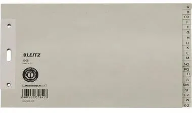 Leitz Register 12060085 A-Z DIN A5 24x14cm 20teilig Papier grau