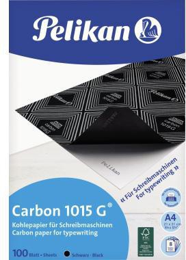 Pelikan Kohlepapier 1015G 018770 DIN A4 gefärbt 100Blatt schwarz