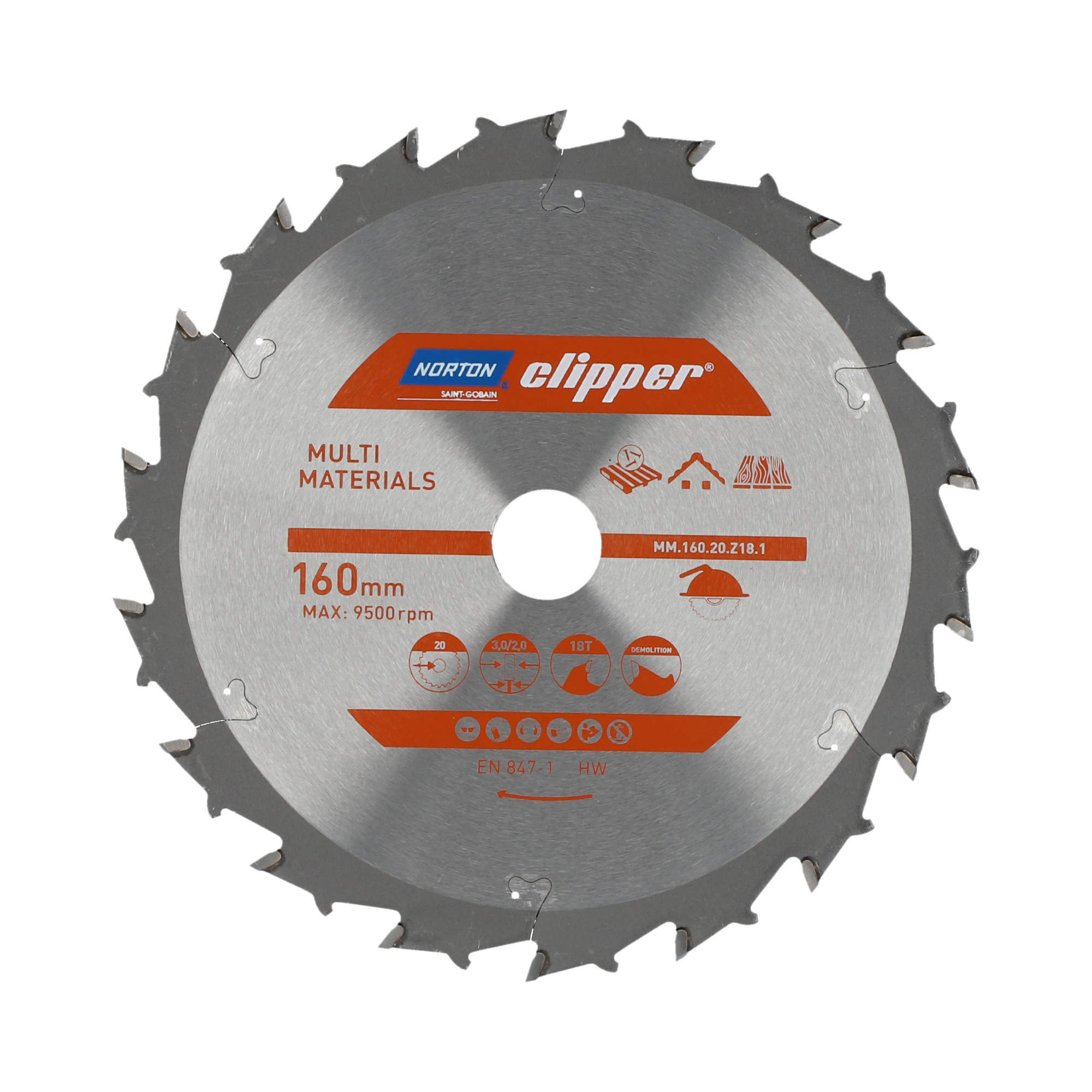 Norton Clipper Tischkreissägeblatt Pro Multimaterial