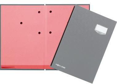 PAGNA Unterschriftenmappe de Luxe 24202-06 20Fächer Pappe grau