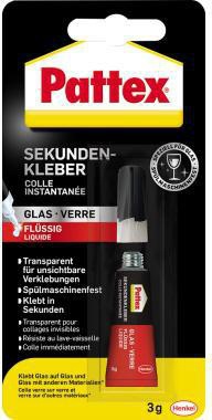 Pattex Sekundenkleber PSV1C Glas Flüssig 3g