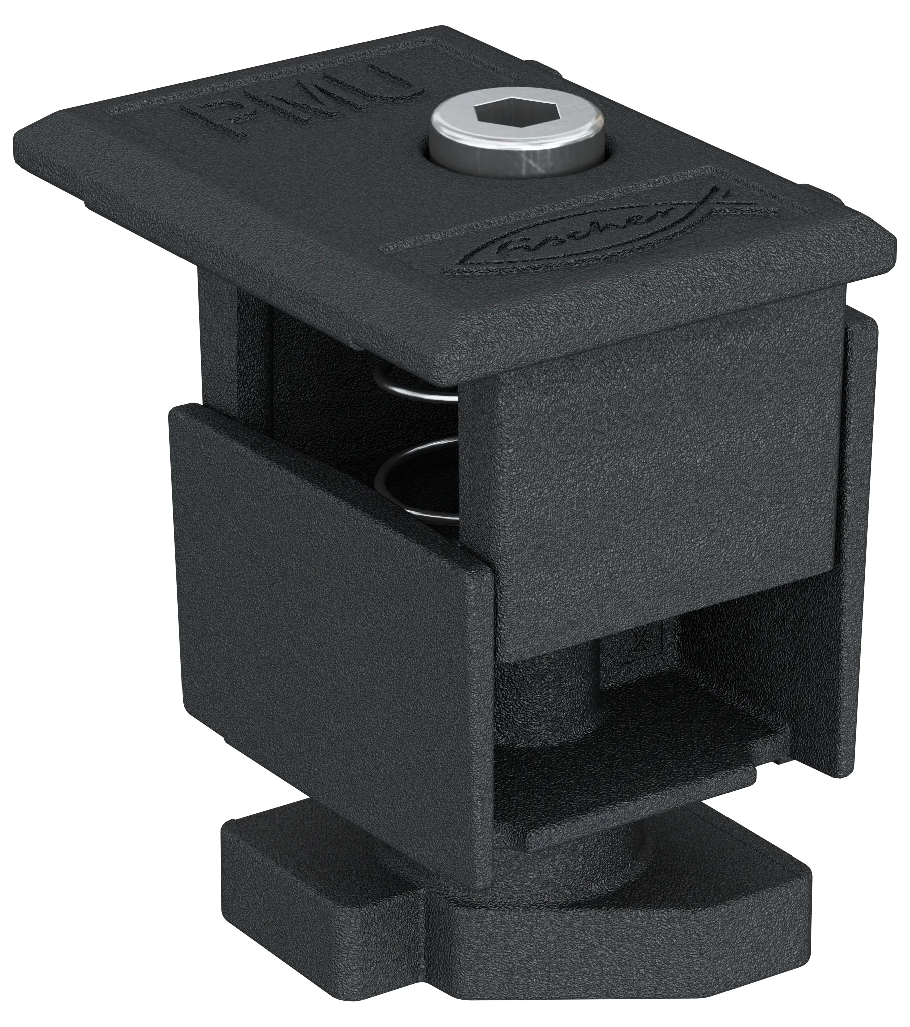 fischer Universal-Endklemme PM U 30 - 50 AL schwarz, Aluminium