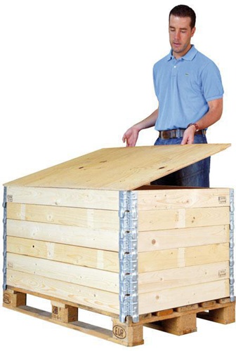 Deckel f.Holzaufsatzrahmen Maße 800x600x8mm 1/2 Euromaß m.IPPC-Stempel TRANSPAK