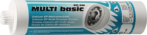 Lithiummehrzweckfett MULTI basic 2M 500g hell Schraubkartusche MATO