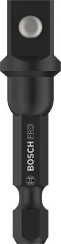 Bosch Steckschlüssel-Adapter PRO L.50mm Abtr.3/8Zoll Außen-4kt Aufn.1/4Zoll Außen-6kt