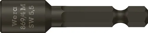 Steckschlüsseleinsatz 869/4M m.6-KT.-Antr.SW 5,5mm L.50mm m.Magnet WERA