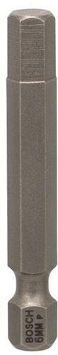 Bosch Schrauberbit Extra-Hart ISO1173 E6.3 HEX 6 L.49mm 1/4Zoll-Außen-6kt 3St.