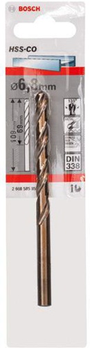 Bosch Metallbohrer HSS-Co DIN338 Arbeits-L.69mm D.6,8mm L.109mm