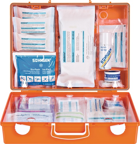 Erste Hilfe Koffer Beruf SPEZIAL Verwaltung B400xH300xT150ca.mm orange SÖHNGEN