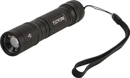TECWERK LED-Taschenlampe 1000 lm Li-Ion 205m