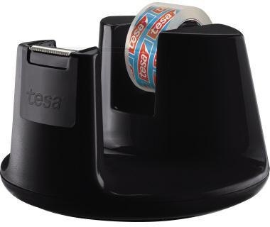 tesa Tischabroller Easy Cut Compact 53827-00000 schwarz +Klebefilm