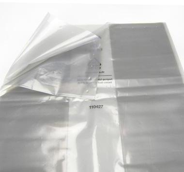 Seitenfaltenhaube Maße 1250+850x2000mm Stärke 100µ grau TRANSPAK