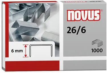 NOVUS Heftklammer 040-0160 26/6 verzinkt 5.000 St./Pack.
