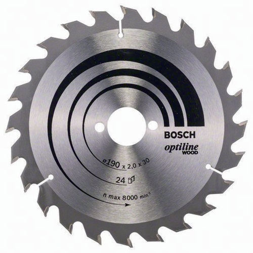 Bosch Kreissägeblatt PRO Wood AD 190mm Z.24 WZ Schnitt-B.2mm 