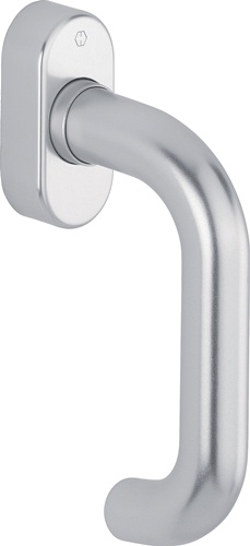 Fenstergriff Paris 038/UD9056 Alu.32-42mm F1-2-S/silberfarben ma SecuSan® HOPPE