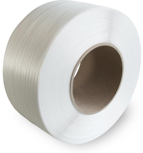 Umreifungsband Bandbreite12xStärke0,63mm Länge 3000m PP weiß Kern 200mm TRANSPAK