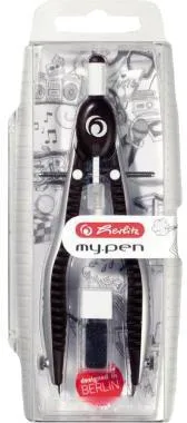Herlitz Schnellverstellzirkel my.pen 11122322 schwarz/grau