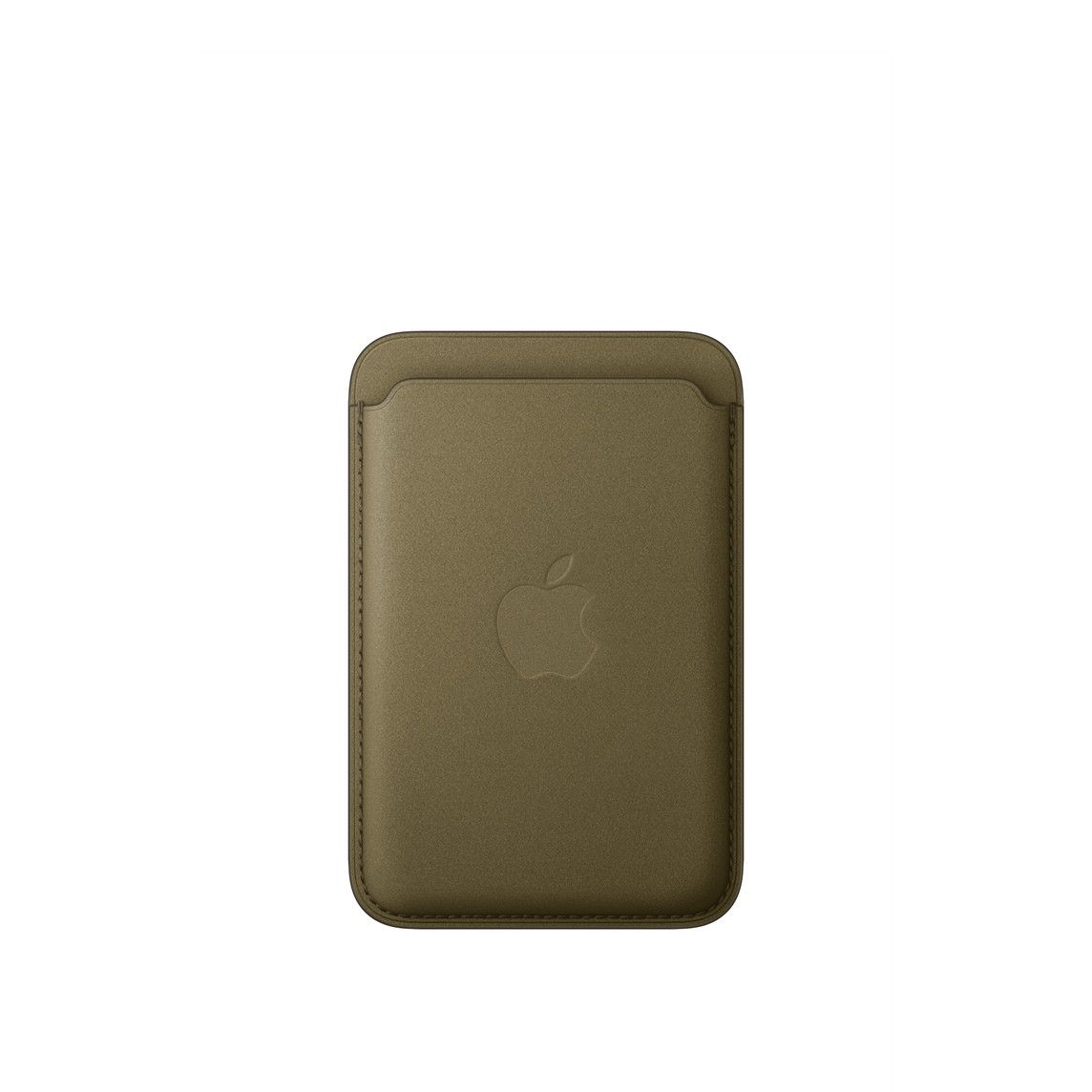 Apple iPhone Feingewebe Wallet mit MagSafe, Dunkeloliv