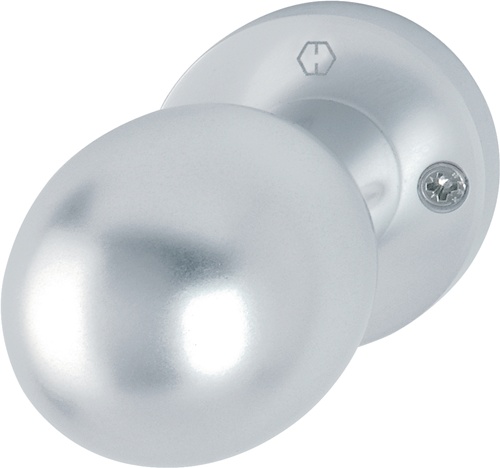 Knopfrosette 50/11 Alu.F1 Aufn.M12 Kugelknopf HOPPE