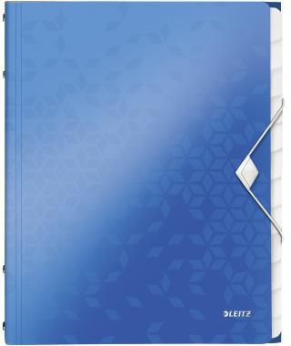 Leitz Ordnungsmappe WOW 46340036 DIN A4 12Fächer PP blau