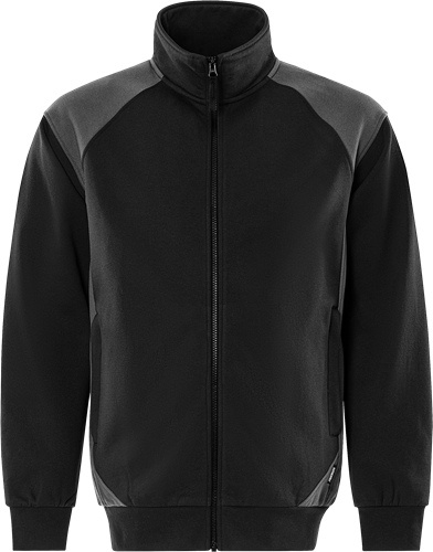 FRISTADS Sweatjacke 7248 GSM Gr.2XL Schwarz/Grau