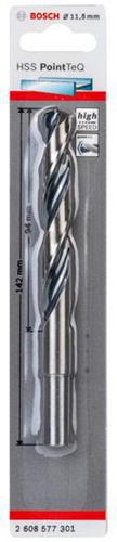 Bosch Metallspiralbohrer PointTeQ DIN388 Arbeits-L.94mm D.11,5mm Typ N