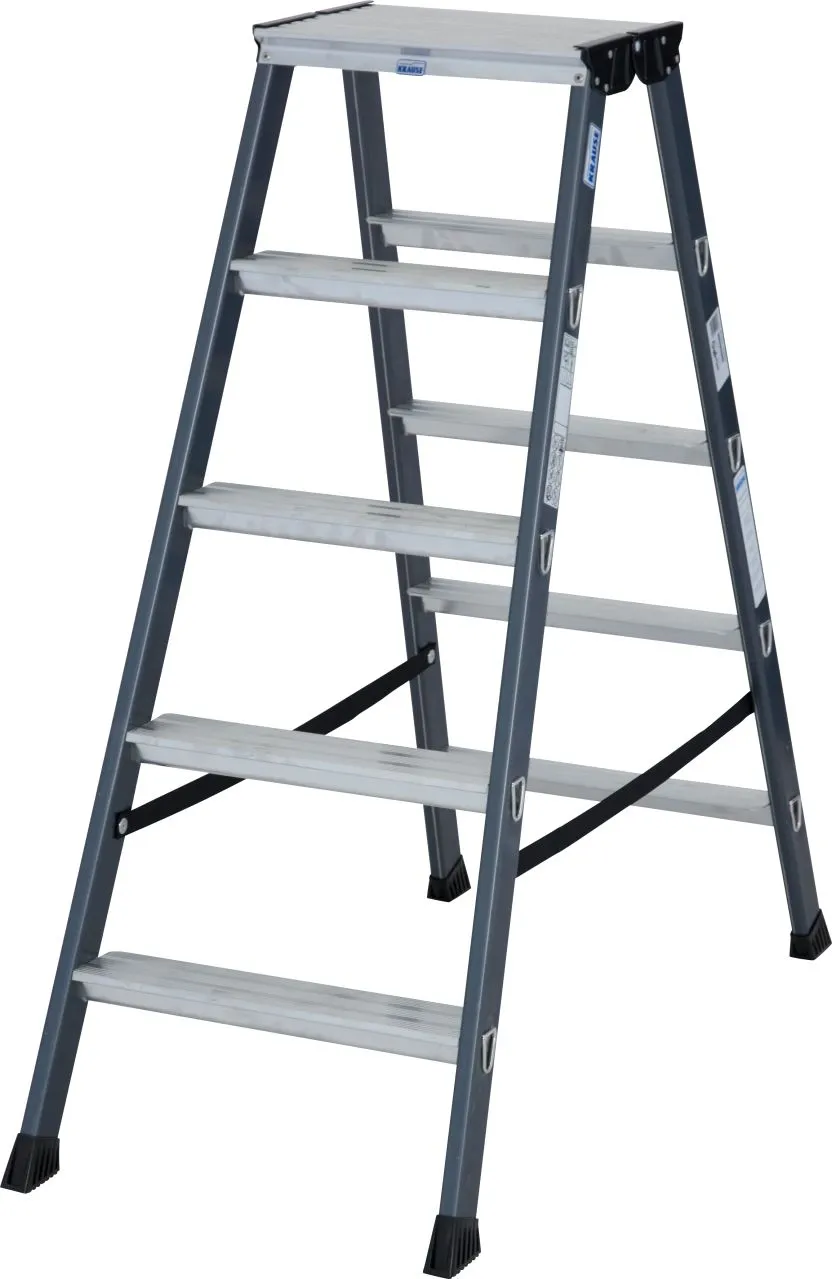 Krause MONTO SePro D Stufen-DoppelLeiter eloxiert 2x5 Stufen