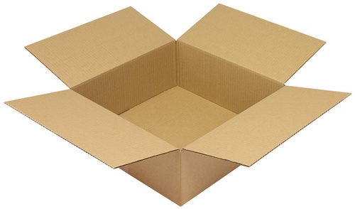 Faltkarton 1-wellig Maße 400x400x150mm Qualität 1.30 C braun TRANSPAK