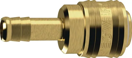 TECWERK Schnellver.Kup.DN 7,2,Tülle MS blk Schlauchweite LW 6
