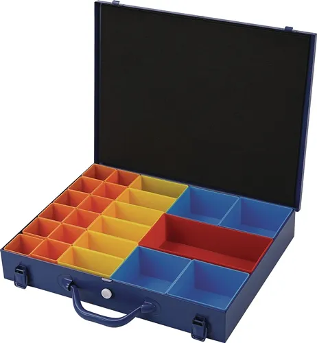 TECWERK Sortimentskasten B438xT342xH70mm 23 Fächer blau blau
