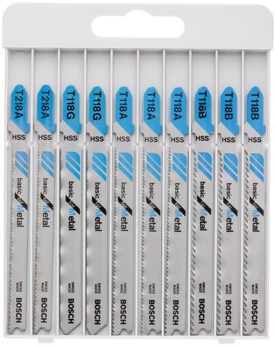 Bosch Stichsägeblatt-Set Basic for Metal 10-tlg.T 218 A/ T 118 G/T 118 A/ T 118B 