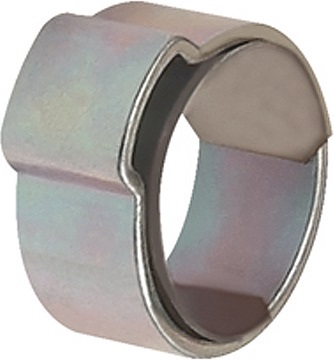 Schlauchklemme 1-Ohr Stahl glanzverzinkt (W1) mit Einlagering 50St./Beutel RIEGLER