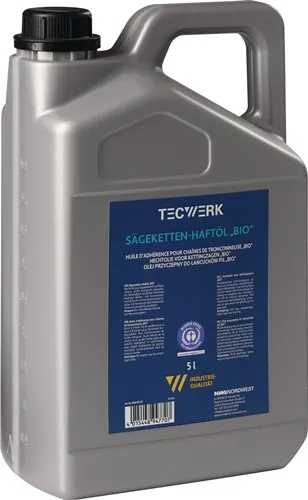 TECWERK Sägekettenhaftöl BIO 52 mm²/s (bei 40GradC) 5l Kanister