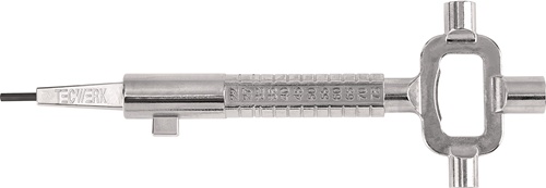 TECWERK Bautenschlüssel Univ.inkl.Mitnehmer f.PZ-Schlösser STA ma vern 