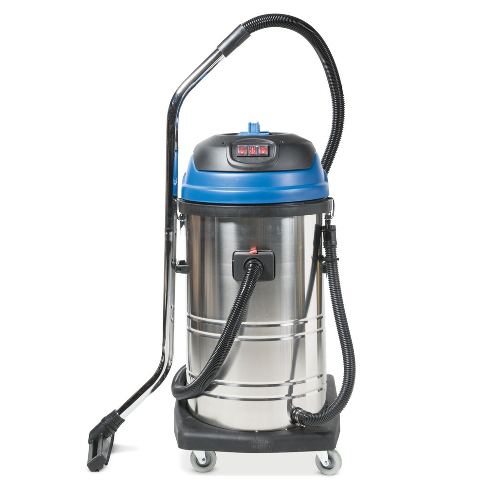 HEMMDAL Industriesauger, nass + trocken, Edelstahlbehälter, 3.000 W, 80 l