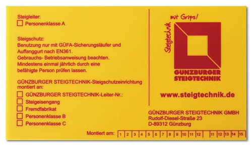 MUNK Kennzeichnungsschild 