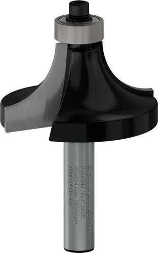 Bosch Abrundfräser Standard for Wood Radius 15mm Arbeits-L.22mm L.66mm