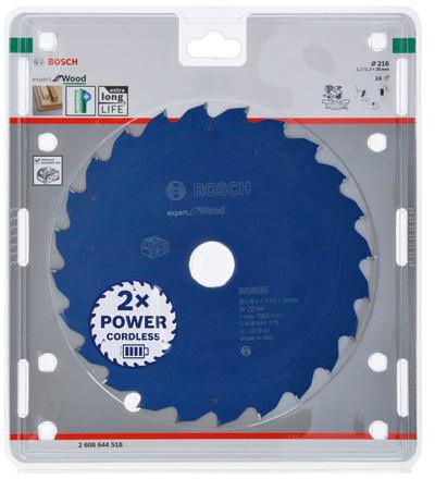 Bosch Kreissägeblatt Expert for Wood D.216mm 24Zähne WZ f.Kappsägen