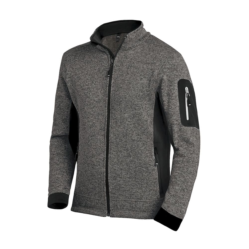 FHB Strick-Fleecejacke CHRISTOPH anthrazit/schwarz (79595 )