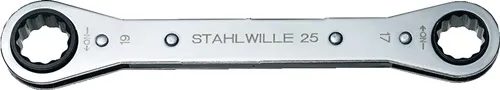 Ratschenringschlüssel 25 14x15mm 12-KT.L.170mm Anz.Z.22 STAHLWILLE