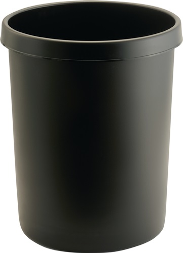Papierkorb 45l H480xØ390mm m.Griffrand Ku.schwarz