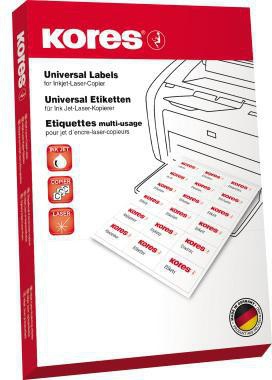 Kores Etikett L105148R 105x148,5mm rot 400 St./Pack.