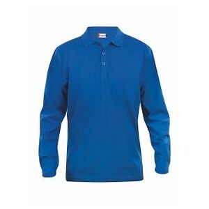CLIQUE Langarm Polo-Shirt Classic Lincoln, royalblau,  M