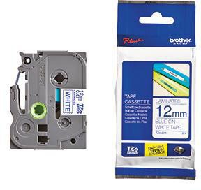 Brother Schriftbandkassette TZE233 12mmx8m laminiert bl auf ws