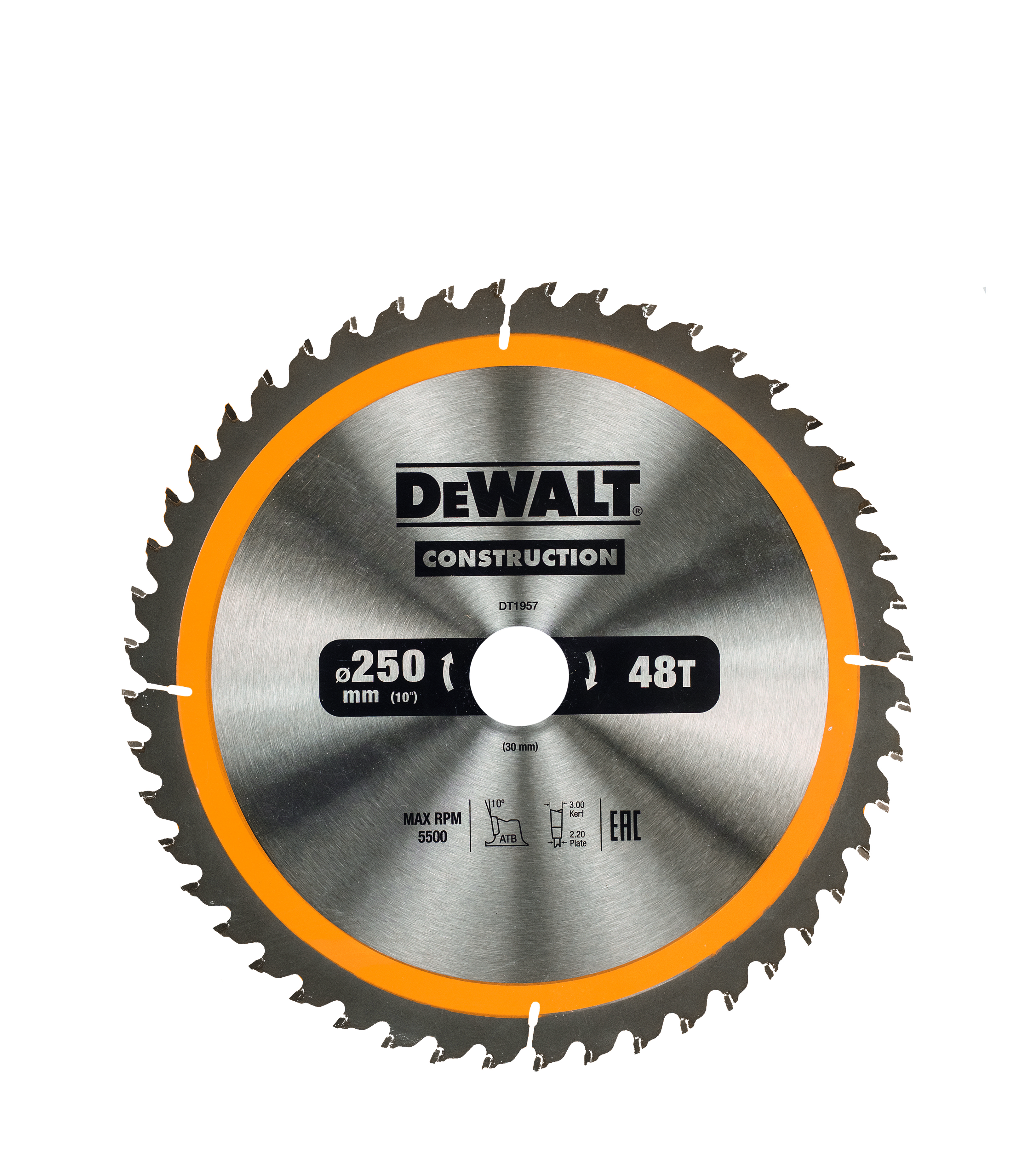 DEWALT DT1957-QZ Kreissägeblatt Stat. 250/30 mm 48WZ