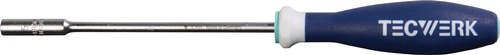 TECWERK Sechskantsteckschlüssel SW 5,5mm Klingen-L.125mm Gesamt-L.230mm 3K-Griff 